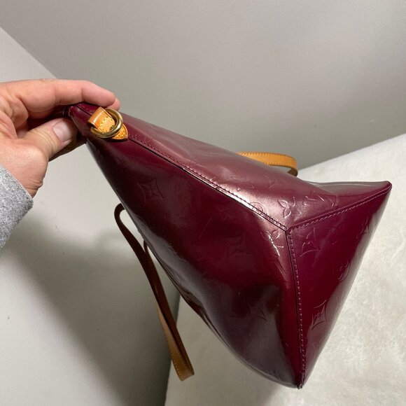 Louis Vuitton Vernis Tote Shoulder Bag Handbag Hot Pink Violet Handbag Bellevue - Picture 4 of 14